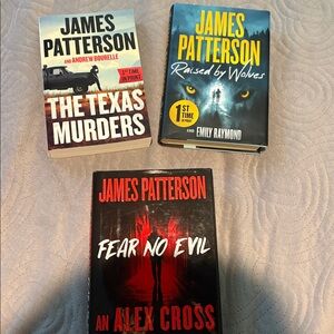 James Patterson Lot of 3 Books; Inc.1st Time in Print Raised By Wolves